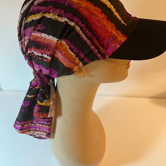 Boho Scarf Cap Women Modern Bohemian style Handmade Upcycled clothes to Caps - Picture 2 of 3